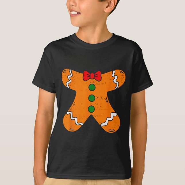 Gingerbread Man Body Costume For Halloween Or Chri T-Shirt (Vorderseite)