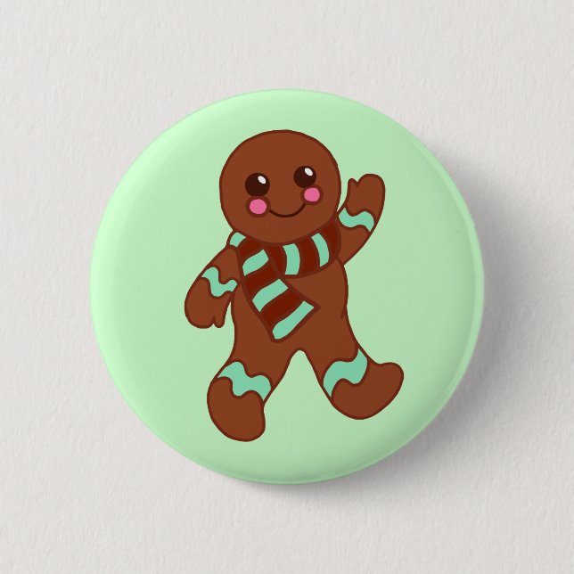 Gingerbread Man Button (Vorderseite)