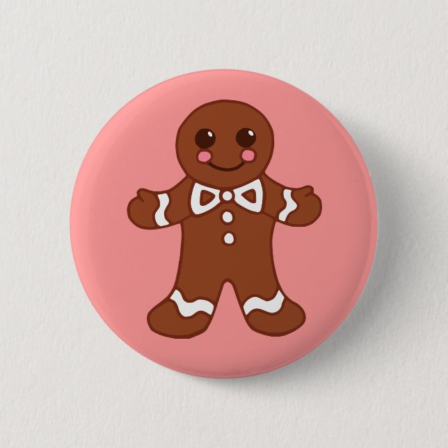 Gingerbread Man Button (Vorderseite)