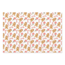 Gingerbread Man Candy Cane Lollipop Holiday