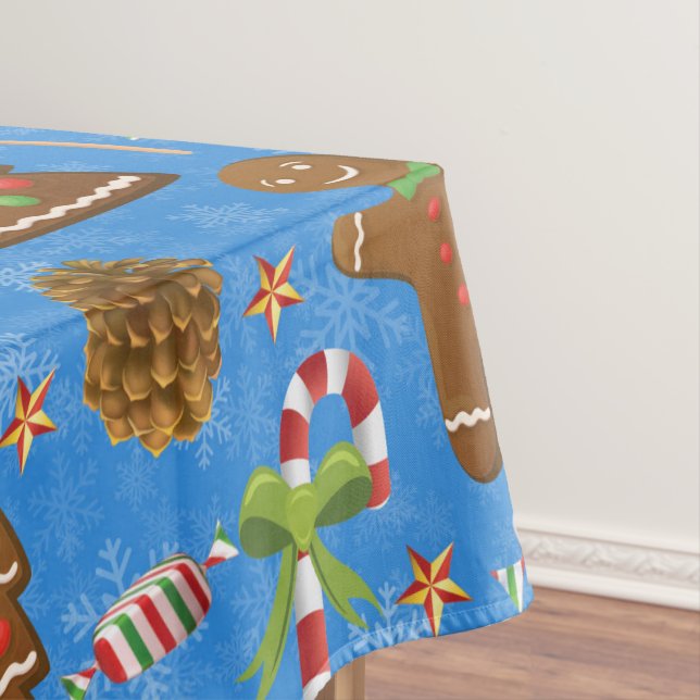 Gingerbread Man, Candy und Lollipop Tischdecke (Beispiel)