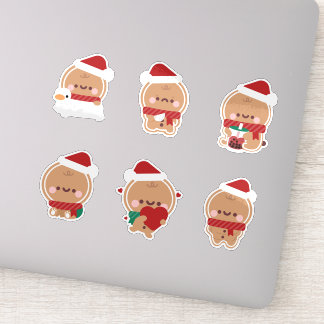 Gingerbread Man Christmas Aufkleber