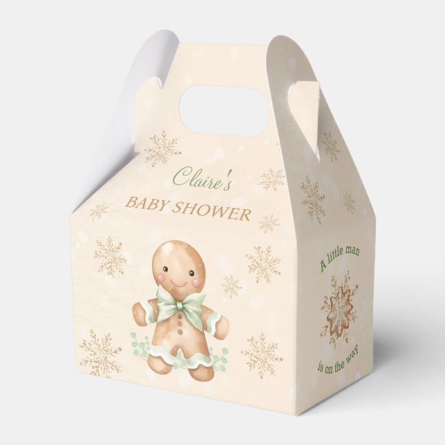 Gingerbread Man Christmas Baby Showbox Geschenkschachtel (Vorderseite)