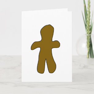 Gingerbread Man Christmas Card Feiertagskarte
