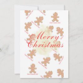 Gingerbread Man Christmas Feiertagskarte