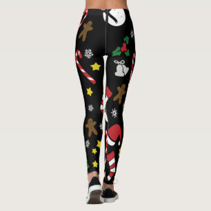 Gingerbread Man Christmas Party Leggings