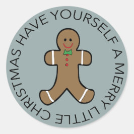 Gingerbread Man Christmas Sticker