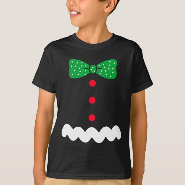 Gingerbread Man Christmas T-Shirt (Vorderseite)