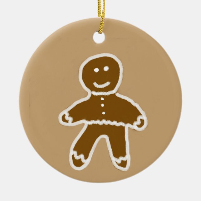 Gingerbread Man Circle Ornament (Vorne)