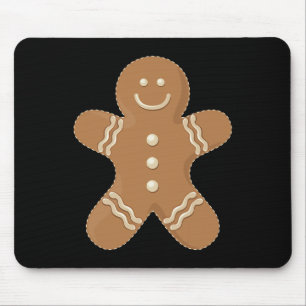 Gingerbread Man Cookie Biscuit Futter Weihnachten Mousepad
