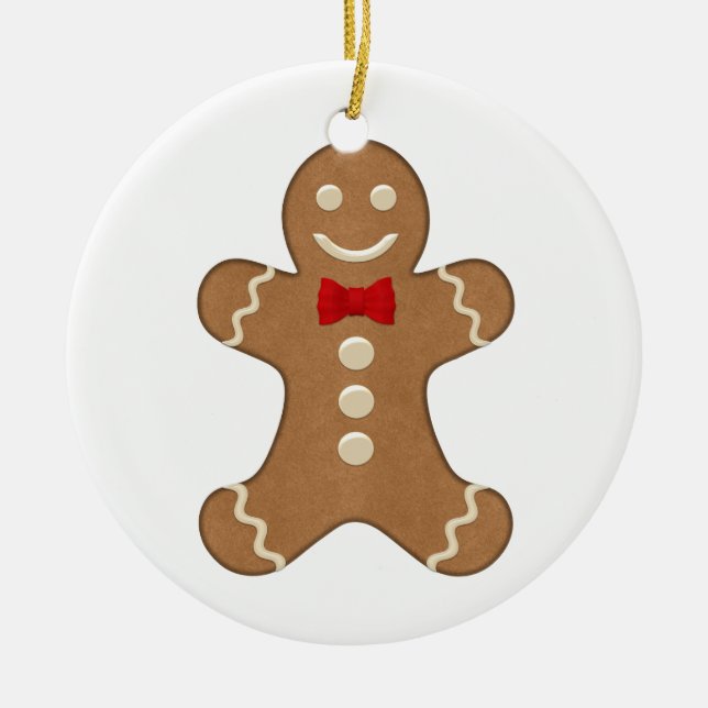 Gingerbread Man Cookie Christmas Holiday Ornament (Vorne)