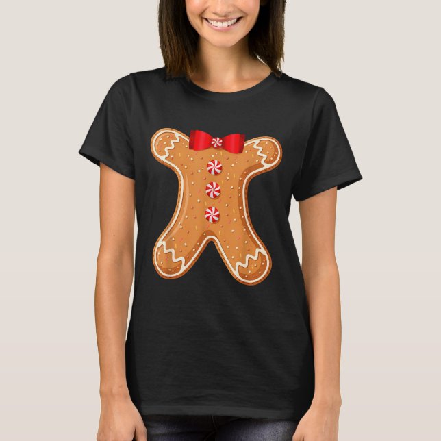 Gingerbread Man Cookie Costume Adult Kids Men Wome T-Shirt (Vorderseite)