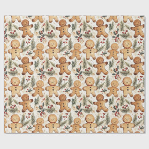 Gingerbread Man Cookie Geschenkpapier