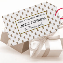 Gingerbread Man Cookie Pattern Frohe Weihnachten 1