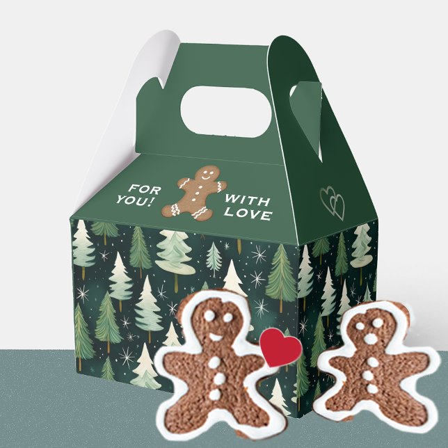 Gingerbread Man Cookie Personalisierter Schnee Geschenkschachtel (Von Creator hochgeladen)