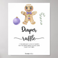 Gingerbread man-Cookie-Windel-Tombola