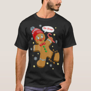 Gingerbread Man Cookie XMas Oh Snap Funny Niedlich T-Shirt