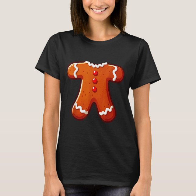 Gingerbread Man Costume Adult Kids Men Women Cooki T-Shirt (Vorderseite)