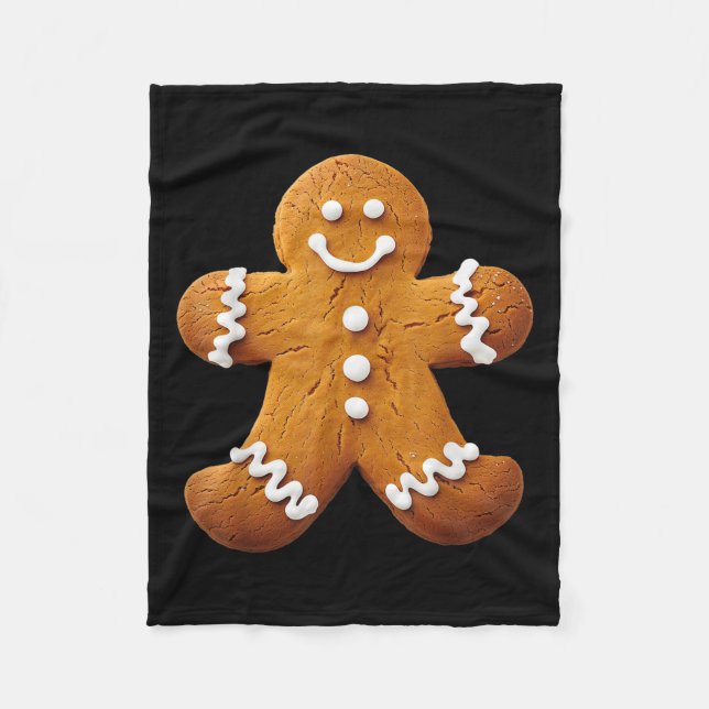 Gingerbread Man Costume Funny Halloween Weihnachte Fleecedecke (Vorderseite)
