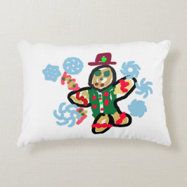 Gingerbread man dance dekokissen
