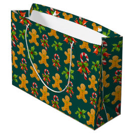 Gingerbread Man Design Große Geschenktüte