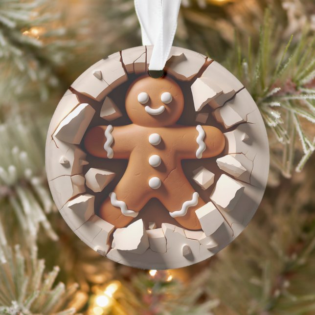Gingerbread Man Double-Sided Holiday Ornament (Baum)