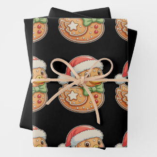 Gingerbread Man Duck Christmas Xmas Holiday Geschenkpapier Set