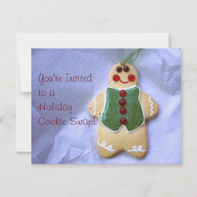 Gingerbread Man Einladung (Vorderseite)