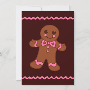 Gingerbread Man Einladungen