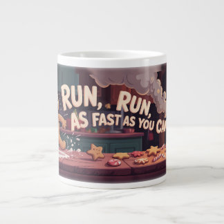 Gingerbread Man Escape Jumbo-Tasse