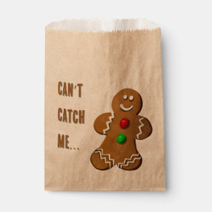 Gingerbread Man Favor Bag Geschenktütchen