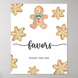 Gingerbread man \ Favors Poster