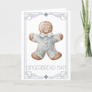 Gingerbread Man Feiertagskarte