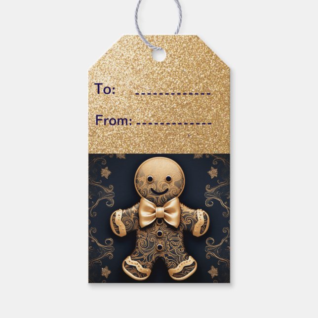 Gingerbread Man Geschenkanhänger (Vorderseite)