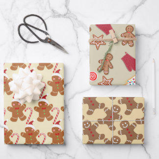 Gingerbread Man Geschenkpapier Set