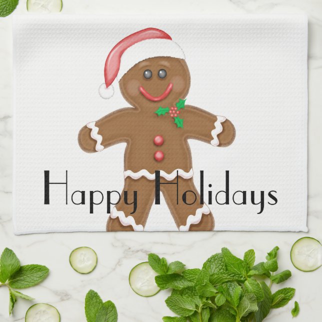 Gingerbread Man Geschirrtuch (Gefaltet)
