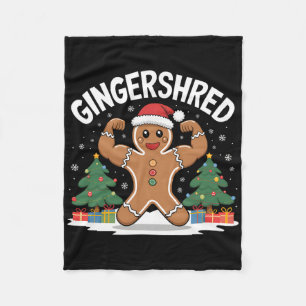 Gingerbread Man Gingershred Funny Gym Workout Chri Fleecedecke