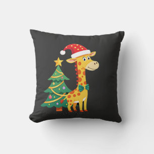 Gingerbread Man Giraffe Weihnachtsmann Hut Weihnac Kissen