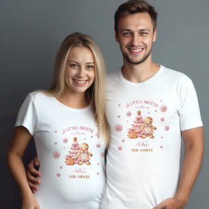 Gingerbread Man Girl Pink Weihnachtsdusche T-Shirt