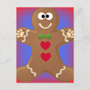 Gingerbread Man Goo Goo Eyes Postkarte