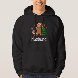 Gingerbread Man Husband Santa Family Pajama Matchi Hoodie