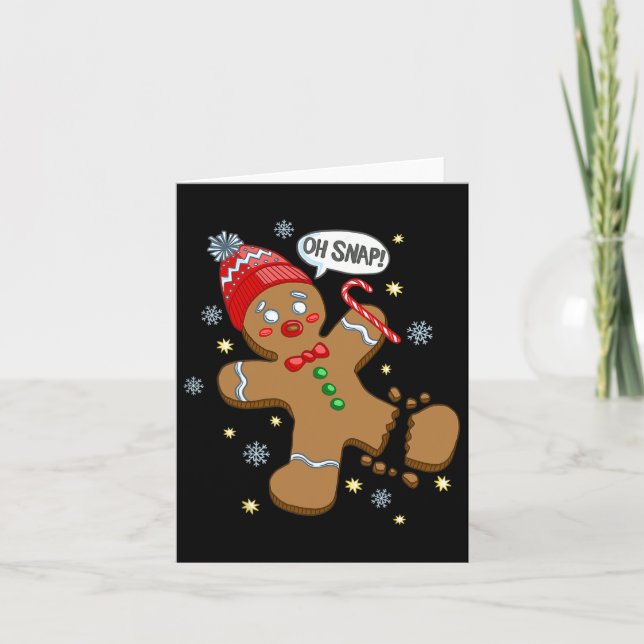 Gingerbread Man Karte (Vorderseite)
