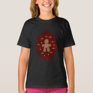 Gingerbread Man Kids Holiday T - Shirt