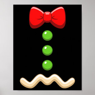 Gingerbread Man Kostüm Weihnachtskeks Poster