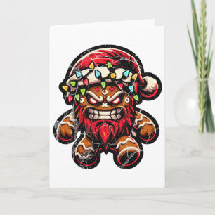 Gingerbread Man Krampus Weihnachts Pajama Weihnach Karte