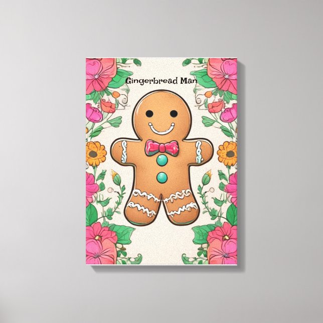 Gingerbread Man Leinwanddruck (Vorderseite)