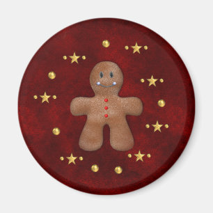 Gingerbread Man Magic Christmas Magnet