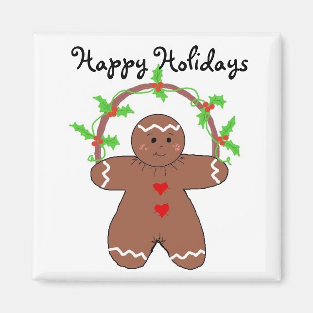 Gingerbread Man Magnet (Vorne)