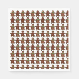 Gingerbread Man Men Lady Weihnachtsfeiertag Serviette
