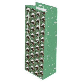 Gingerbread Man- Mint Geschenktüte Für Weinflaschen